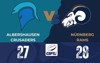 Rams gewinnen Hitzeschlacht gegen Tabellenführer Albershausen Crusaders